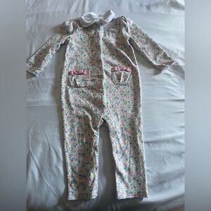 Ralph Lauren Pastel Floral Baby Romper One Piece
